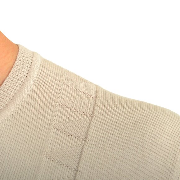 Malo Men's Light Gray Crewneck Pullover Sweater US S IT 48 - Picture 5 of 7